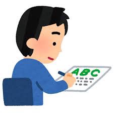 ライティングする男性